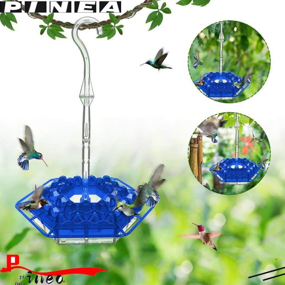 Nanas Hummingbird Feeder Outdoor Gantung Mudah Dibersihkan Perlengkapan Burung Berbentuk Hexagon