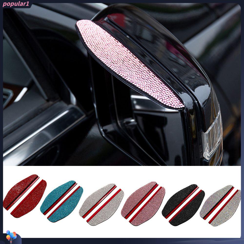 Populer 2pcs Kaca Spion Alis Baru Anti-reflective Aksesoris Mobil Weather Shield Kaca Spion Shade Rainproof Blades