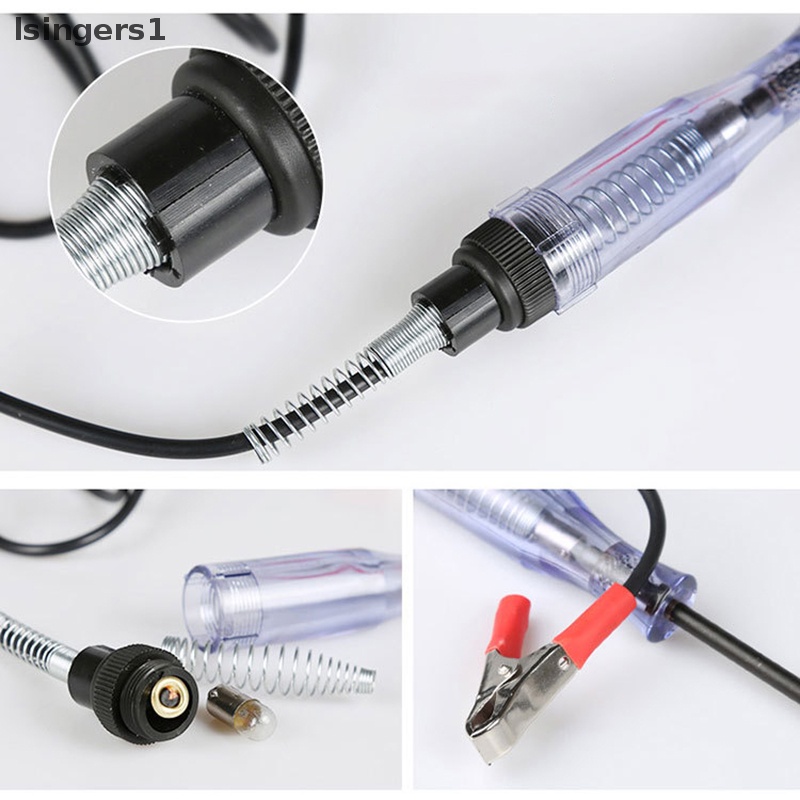 [lsingers1] Tester Sirkuit Listrik Otomotif Tahan Lama Lampu Digital Probe Test Pen Butik