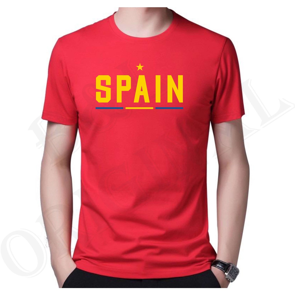 Bisa Bayar Di tempat/ BS BAJU KAOS SPAIN SPESIAL BOLA HIGH QUALITY