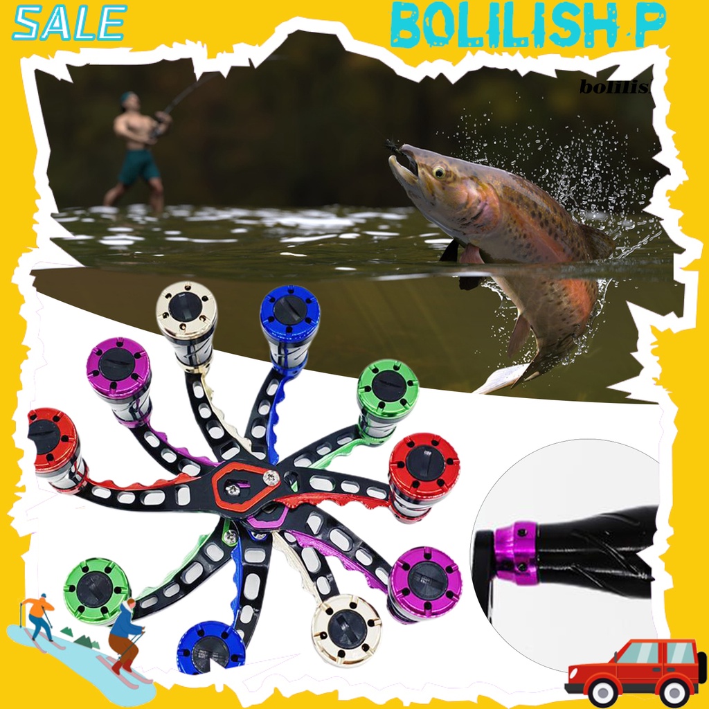 Bo-1 Set Refitted Fishing Rocker Non-slip Grip Nyaman Stabilitas Tinggi Modify Water Drop Reel Rocker Modifikasi Untuk Memancing Di Luar Ruangan