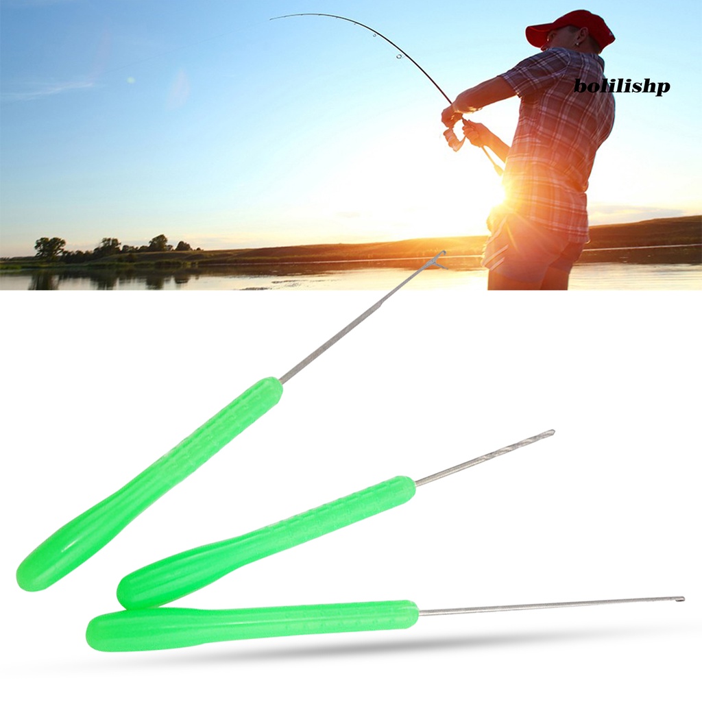 Bo-3 Pcs/Set Umpan Jarum Set Sederhana Digunakan Kuat Dan Kokoh Portabel Tahan Aus Ukuran Kecil Memakai Umpan Baja Karbon Tinggi Tahan Lama Anti Karat Lure Needle Set Untuk Memancing Di Luar Ruangan