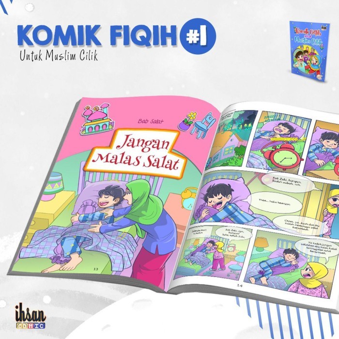 Buku Komik Fiqih Untuk Muslim Cilik - Ihsan Media | Komik Islami Anak