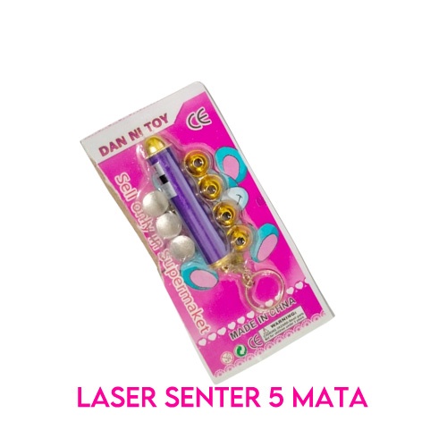 Laser Pointer 5 MATA Mainan Permainan Kucing Interaktif Cat Toy