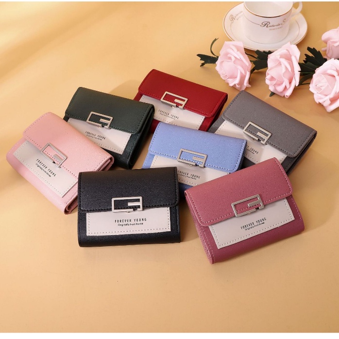 POKY - D6149 Dompet Lipat Mini / Dompet Modern / Dompet Lipat / Dompet Fashion Wanita / Dompet Wanita / Dompet Mini