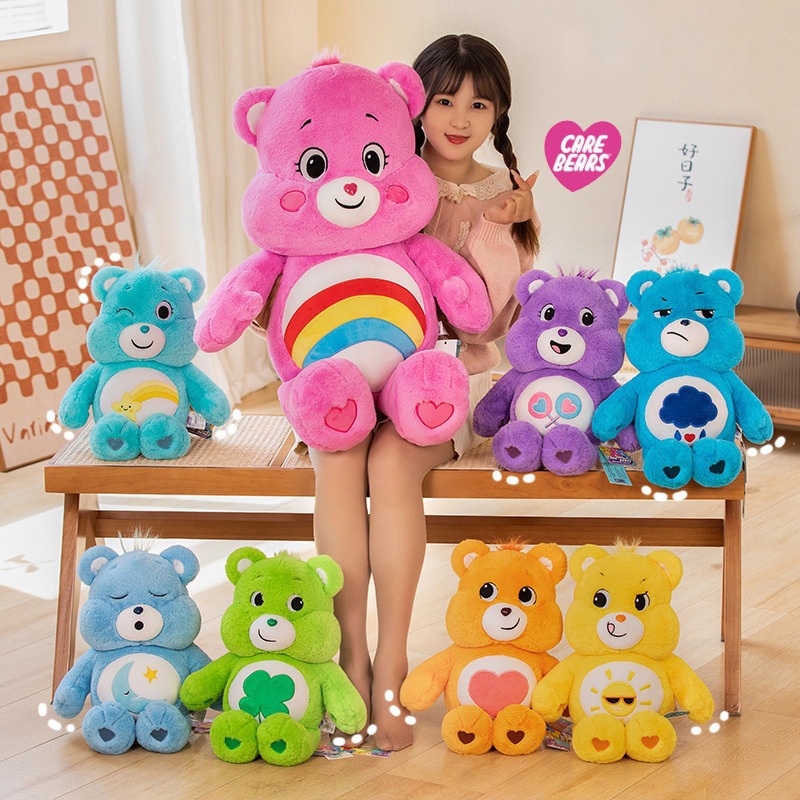 Kartun Perawatan Beruang Rainbow Bear Boneka The Cheer Bear Mainan Mewah Beruang Ornamen Anak Bayi Dewasa Bantal Dekorasi