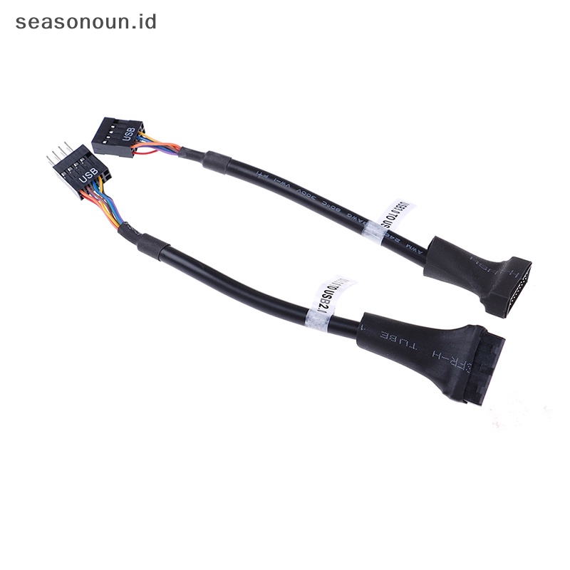 Seasonoun usb 3.0 20pin header motherboard Ke usb 2.0 9pin adapter converter Kabel.