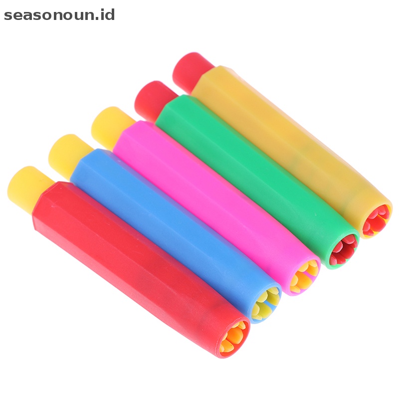 Seasonoun 5pcs Kesehatan Tanpa Racun Kapur holder chalk clip clean hold Untuk Mengajar Alat Tulis.