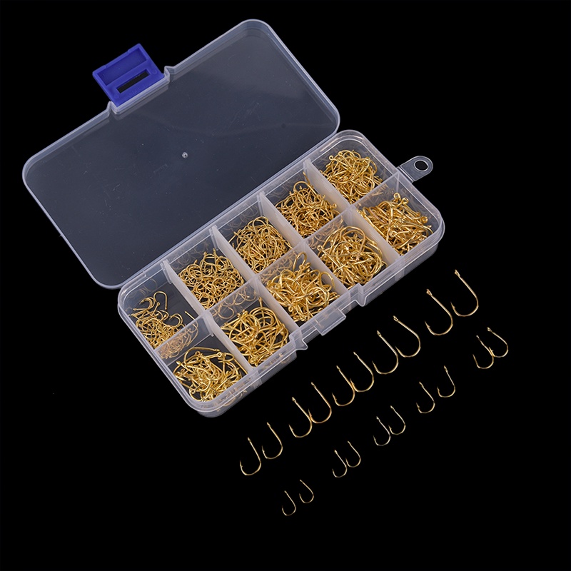 Rsid Span-new 500pcs /set #3~#12 Kail Pancing Carbon Steel Golden Fishhooks Dengan Box Eceran  Maroccoishing alfinooks alfinarbon alfinteel galiholden galihishhooks galihith galihetail galihox