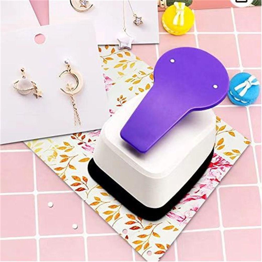 Augustina Earring Card Punch Cutting Craft Perlengkapan Sekolah Scrapbooking Punches Maker Double Post Anak Kertas Punch