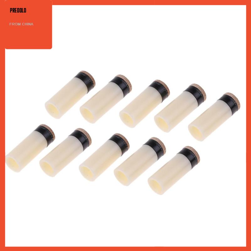 [Predolo] 10hitungan Slip On Pool Cue Tips Billiard Cue Hard Tips 10mm