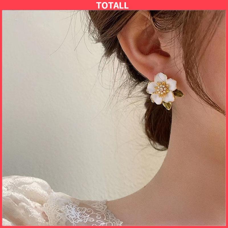 COD Anting Tusuk Motif Bunga Gaya Korea Fashion Untuk Wanita-Totall