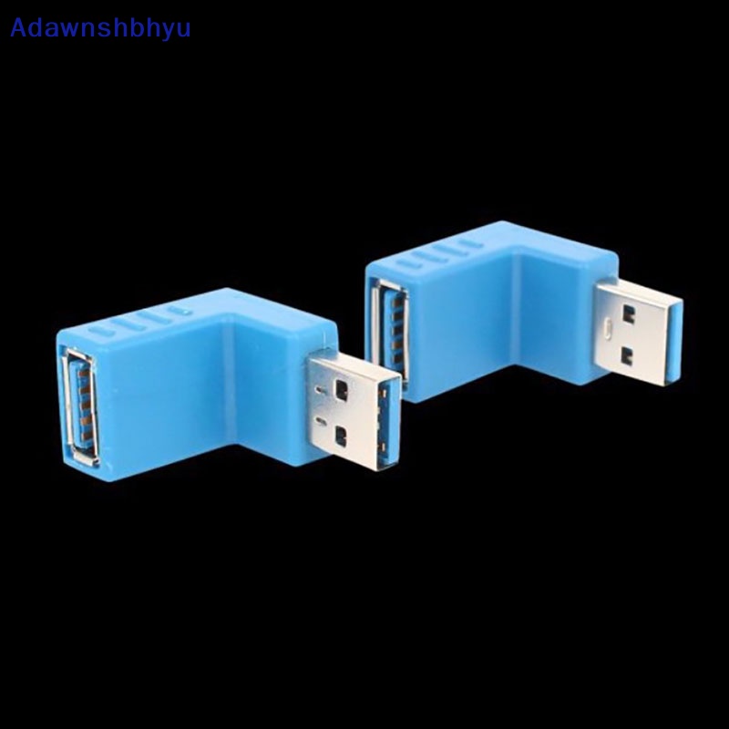 Adhyu Konektor Adapter USB 3.0 A male to female 90derajat Sudut Ekstensi Extender ID