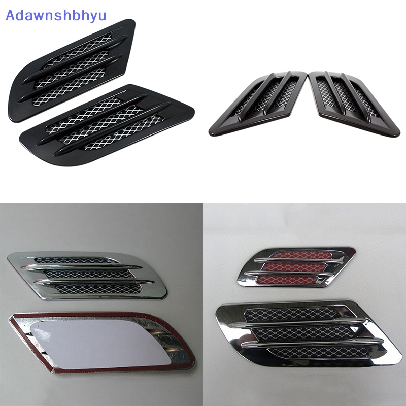 Adhyu Penutup Lubang Lubang Ventilasi Aliran Udara Samping Mobil Fender Intake Grille Duct Dekorasi Sticker ID