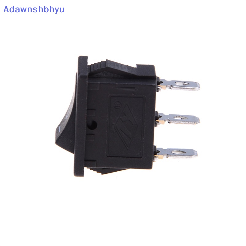 Adhyu 5pcs SPDT On/Off/On Saklar Rocker Switch Mini Hitam 3pin AC 6A /250V 10A/125V ID