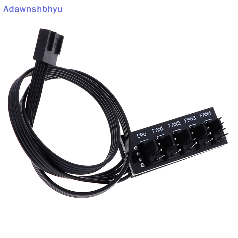 Adhyu 40cm 1sampai5 4-Pin molex TX4 PWM CPU cooling fan splitter adapter Kabel Listrik ID