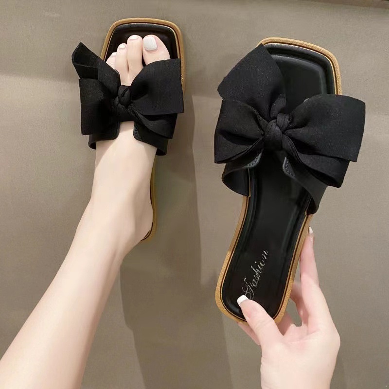 MONSOON - D6138 Sandal Style Korea / Sandal Flat Wanita / Sandal Slop Wanita / Sandal Fashion Korea / Sandal Cewek / Sandal Pita / Sandal Wanita