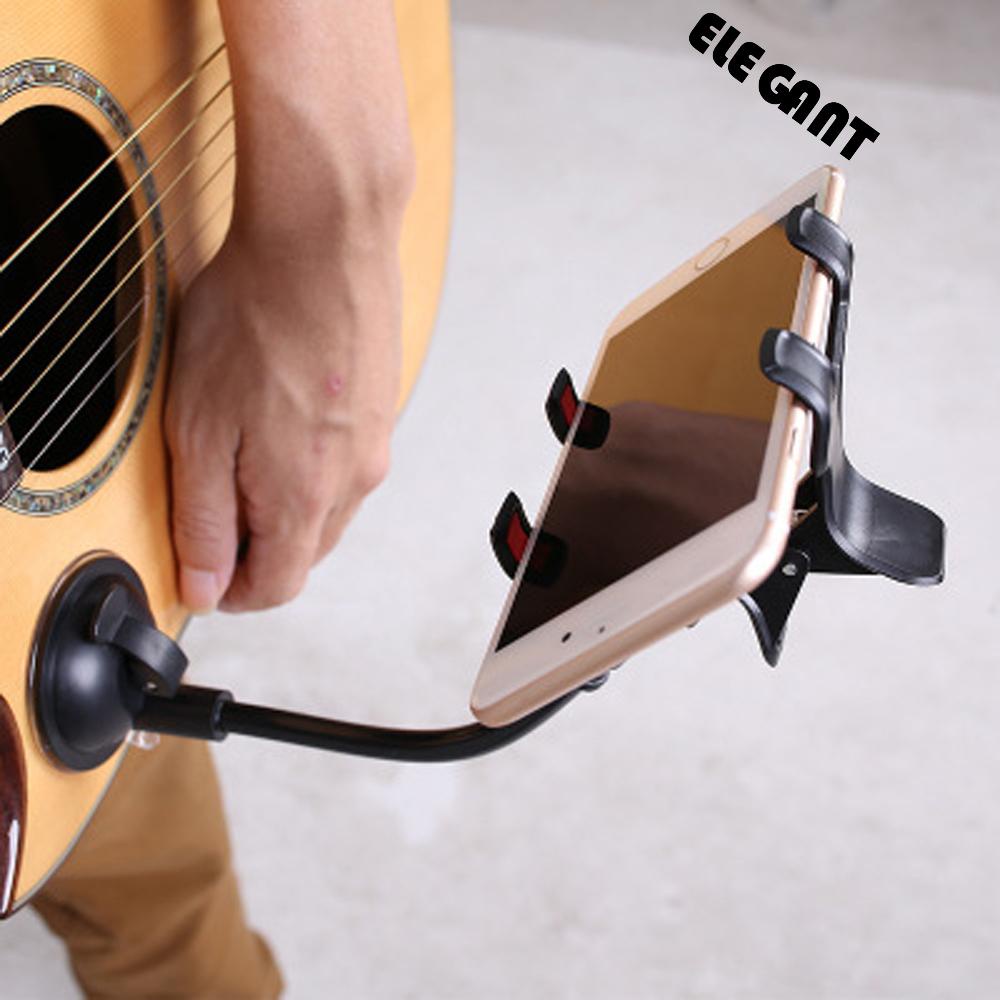 [Elegan] Phone Holder Gitar ABS Hitam 360derajat Car-Holder Untuk Gitar Guitar Holder Sucker