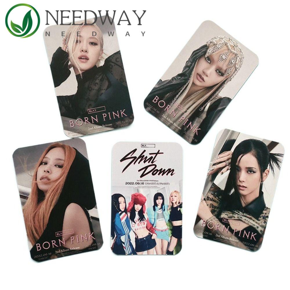 Needway   PINK VENOM Photocards Fans Kado Fans Koleksi Cetak Kartu HD Self Made Kartu Lomo LISA Postcard