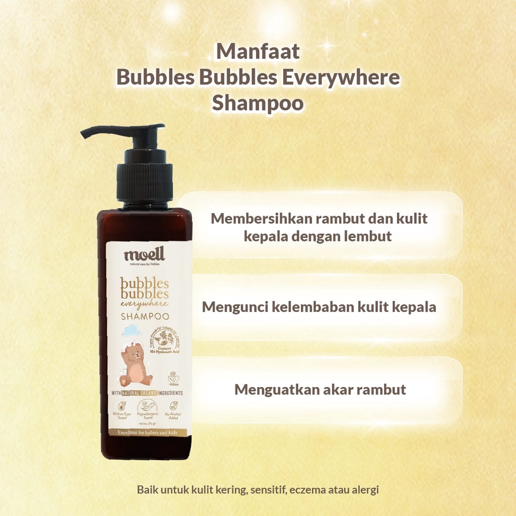 Moell Bubbles Bubbles Everywhere Shampoo / Shampoo Baby and Kids / Sampo bayi