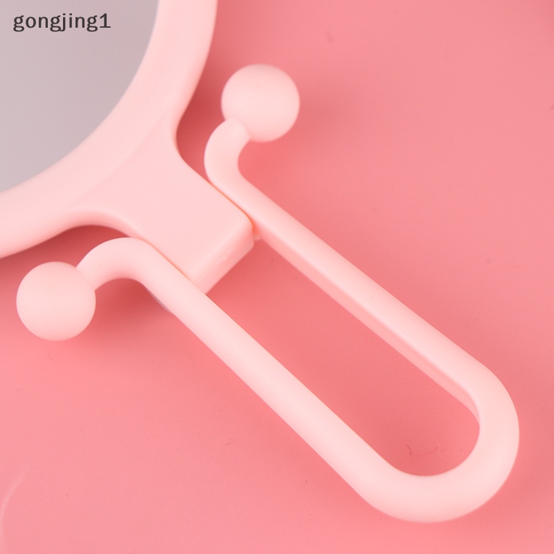 Ggg5/10x Magnifying Handheld Mirror Travel Cermin Rias Tangan Lipat Dua Sisi ID