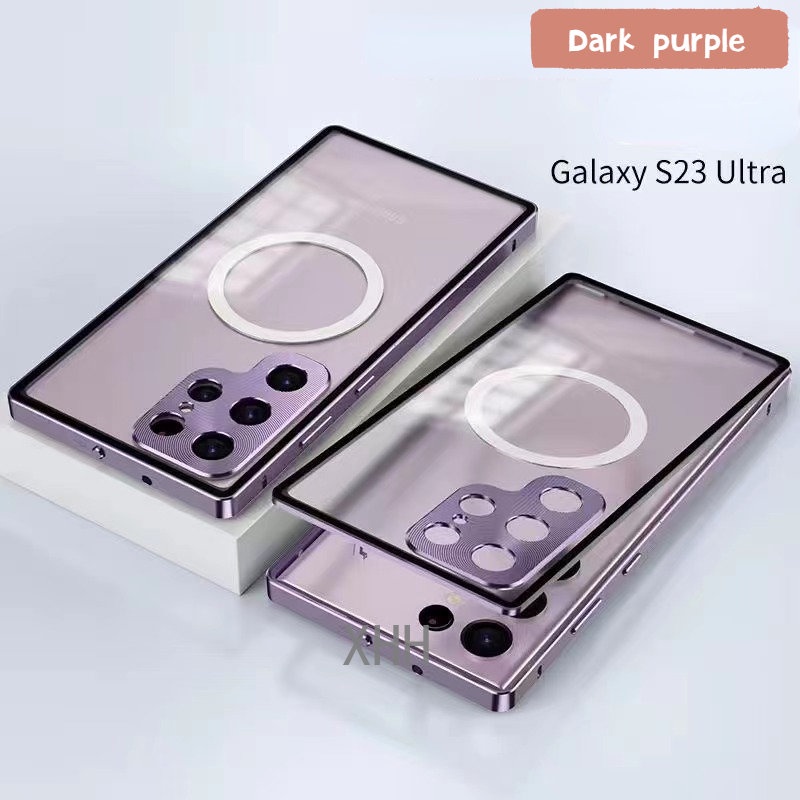 Metal Magnetic Phone Casing Suitable for Samsung S24 S23 Ultra S24 S23 Plus Technology Sensitive Aut
