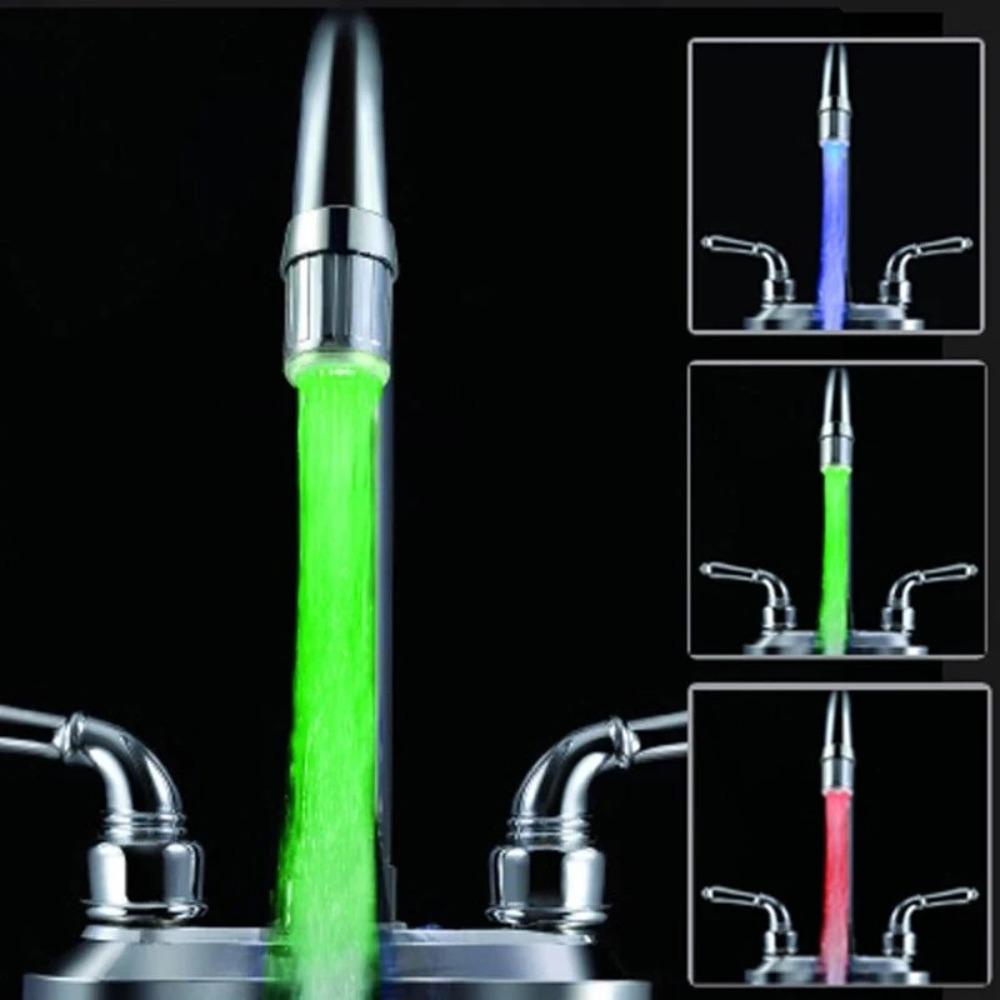 Populer Tap Nozzle Glow Peka Suhu Dapur Kamar Mandi