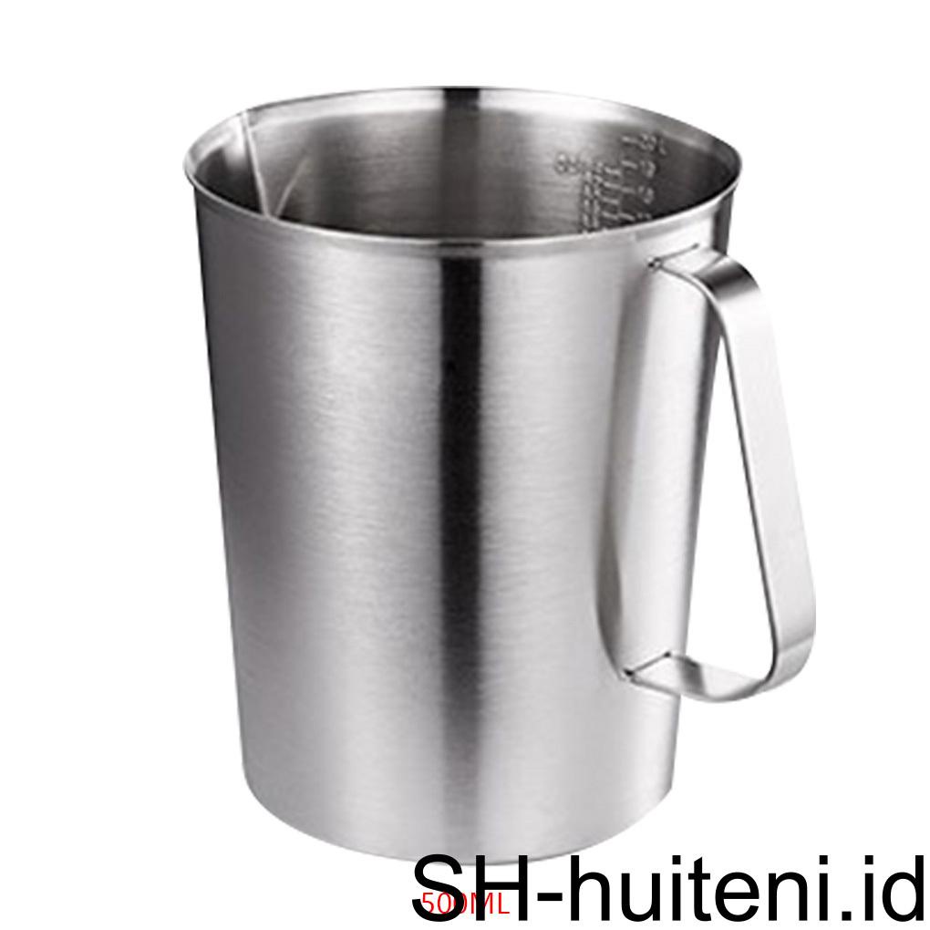 Gelas Ukur Stainless Tebal 304gelas Stainless Tebal Timbangan Susu Teh Mug Alat Ukur Kue Dapur