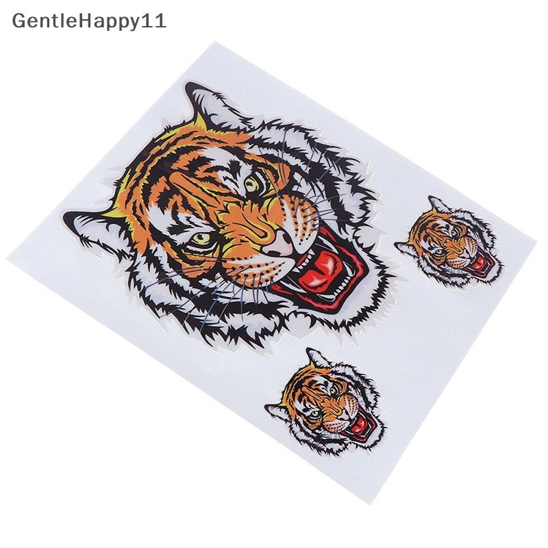 Gentlehappy 1lembar Tiga Kepala Macan Mobil Motor Vinyl Decal Auto Styling Stickers id