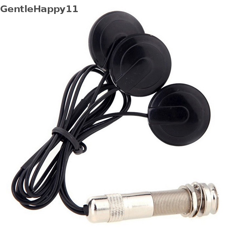 Gentlehappy Universal Pickup Piezo 3transducer 6.35mm Untuk Gitar Akustik Ukulele Mandolin id