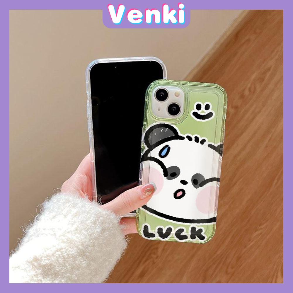 VENKI - For iPhone 11 Case Clear Phone Case TPU Soft Case Airbag Shockproof Protection Camera Cute Big Face Panda Compatible with iPhone 14 13 Pro Max iPhone 12 Pro Max XR XS 7 8