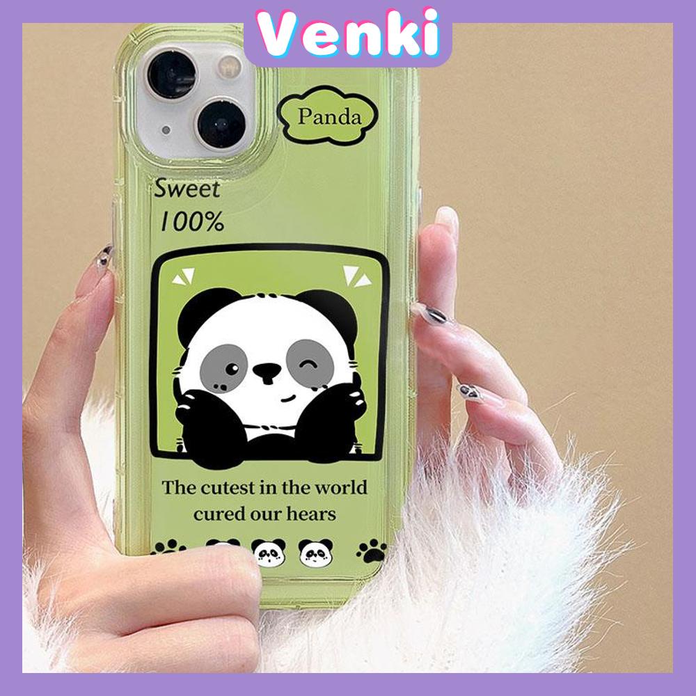 VENKI - For iPhone 11 Case Clear Phone Case TPU Soft Case Airbag Shockproof Protection Camera Cute Flower Photo Panda Compatible with iPhone 14 13 Pro Max iPhone 12 Pro Max XR XS 7