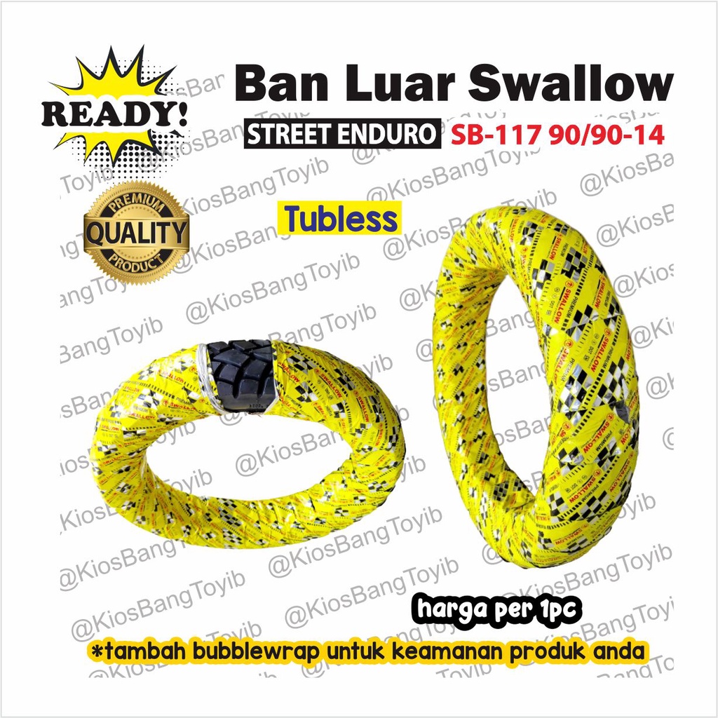 Ban Luar Motor Matic Tubles 90/90-14 SWALLOW Street Enduro