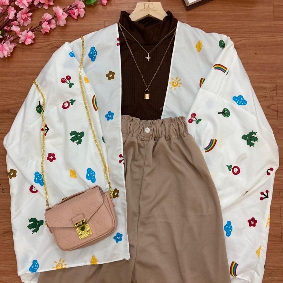 BEFAST - ZSO OOTD WANITA ONESET DYZ / NEW SET KIYOWO OUTER+CELANA+MANSET BADAN / Setelan Wanita Keluaran Terbaru / Pakaian Casual Wanita Remaja ABG / Fashion Kekinian Wanita / Oneset Daleman+Outer+Celana Panjang Terlaris / Trendy