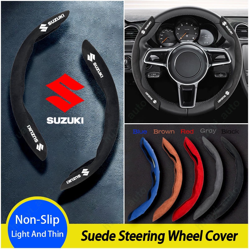 Suzuki Penutup Setir Mobil Bahan Kulit Suede Untuk Swift Sport Xl7 Vitara Jimny S-cross Sx4 Presso Ciaz Ertiga Celerio Aksesoris