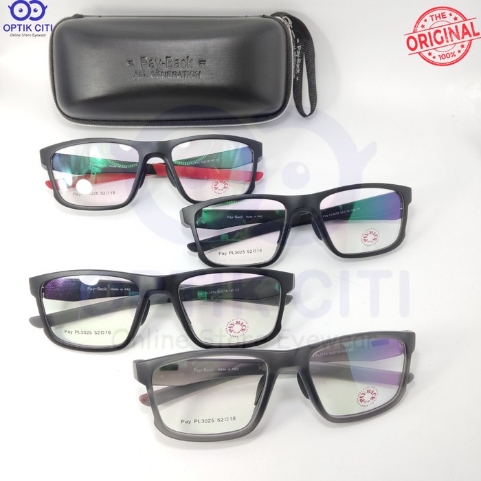 Frame Kacamata Pria Sporty PL3025 Original