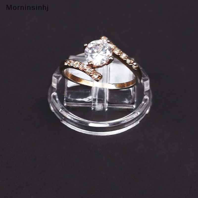 Mornin 10PCS Transparan Finger Ring Display Stand Holder Nampan Perhiasan Cincin Showcase id