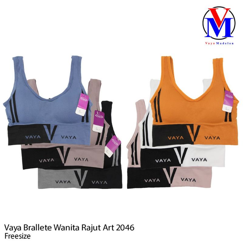 lantaklajuustore-SPORT BRA VAYA BUSA TANPA KAWAT CUP SEDANG 32 - 40 SPORT BRA VAYA