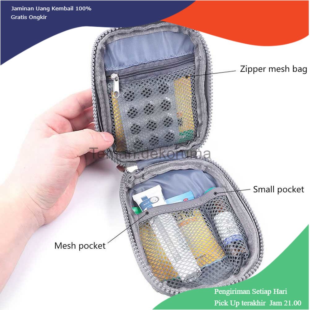 TD - DPR WEEKEI HIGHT Tas Obat P3K Travel First Aid Kit Bag Portable 14x11x3cm - TB-0623