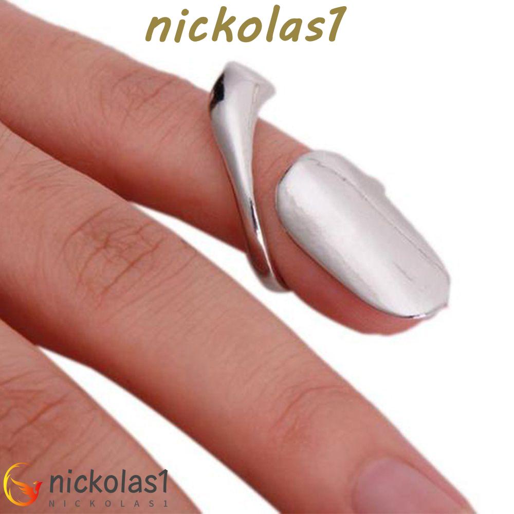 Nickolas1 Cincin Punk Paku Emas Nail Ring Logam Fashion