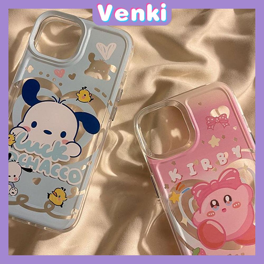 VENKI - Untuk iPhone 11 iPhone Case Bening Lubang Besar Space Case TPU Soft Case Shockproof Protection Camera Karakter Kartun Lucu Kompatibel dengan iPhone 14 13 Pro max 12 Pro Max xr xs