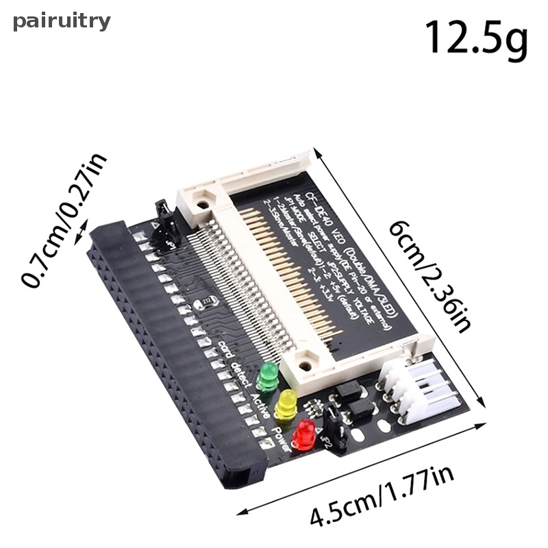 Prt Double Side CF to 40Pin IDEAdapter Power input 5V Adapter Converter Compact Flash CF to 3.5 Female 40Pin IDE Bootable Card PRT