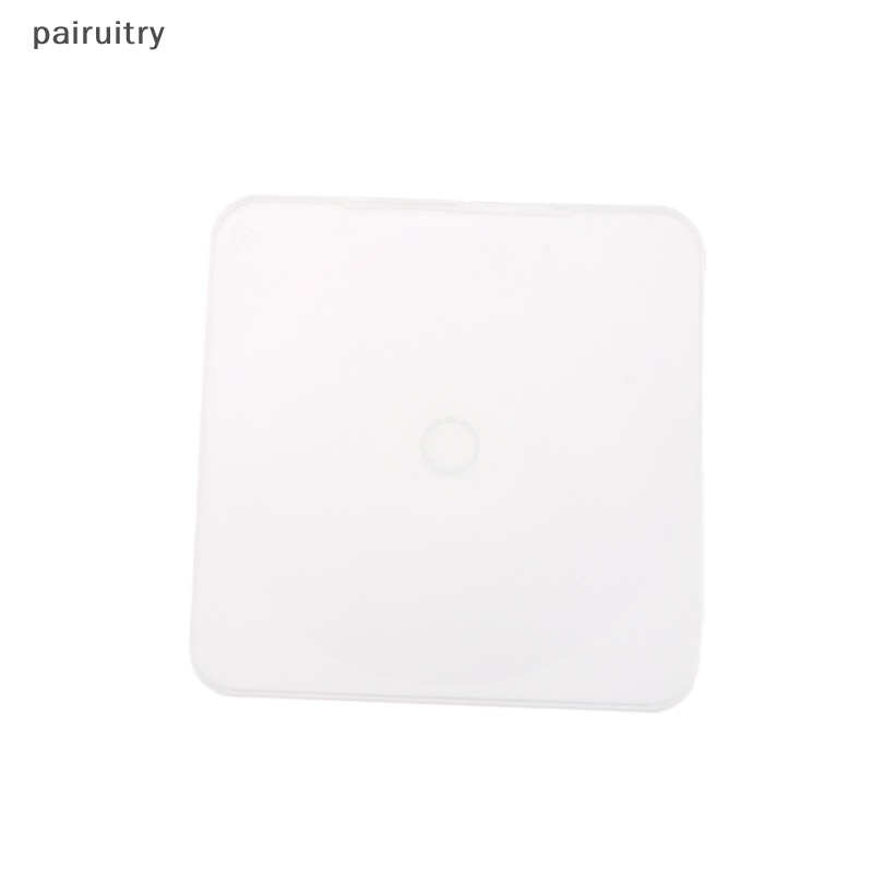 Paket CD Transparan PRT Kotak Penyimpanan Portable Plastik Persegi Frosg Ultrathin Standard DVD Case PRT