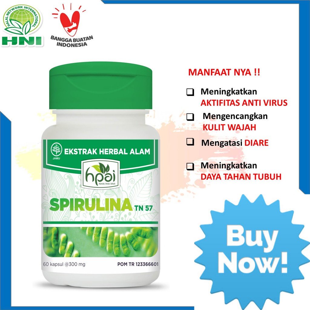 HNI HPAI - SPIRULINA MENINGKATKAN DAYA TAHAN TUBUH MASKER WAJAH MENINGKATKAN AKTIVITAS ANTI VIRUS An