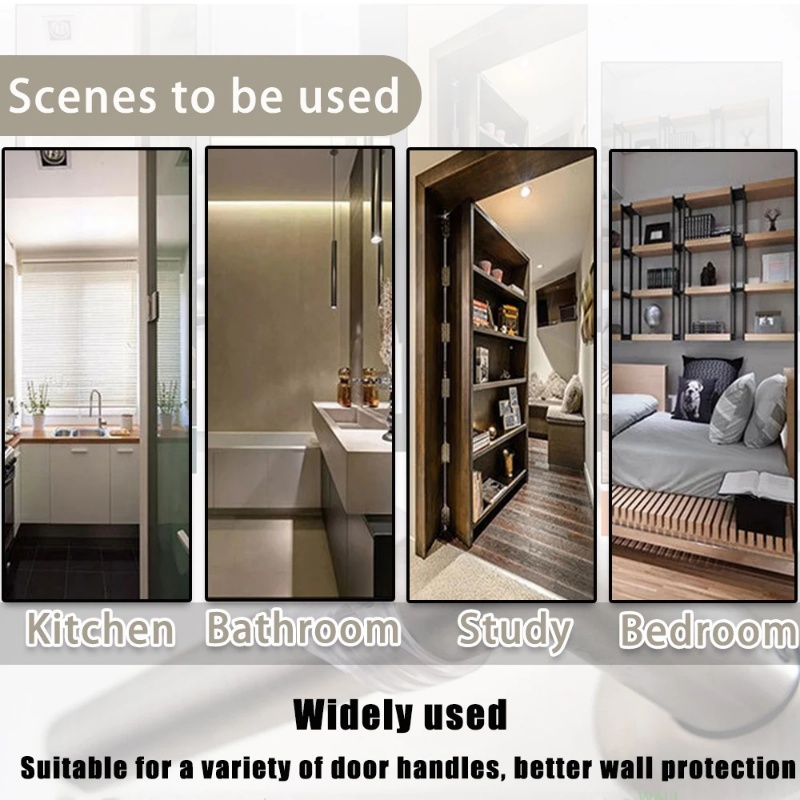 [Harga Grosir] Pengganjal Pintu Transparan Silicone Door Handle Buffer Pengaman Bayi Shockproof Pad Dinding Pelindung Furniture Door Knob Bumper Anti-Tabrakan Perlengkapan Rumah