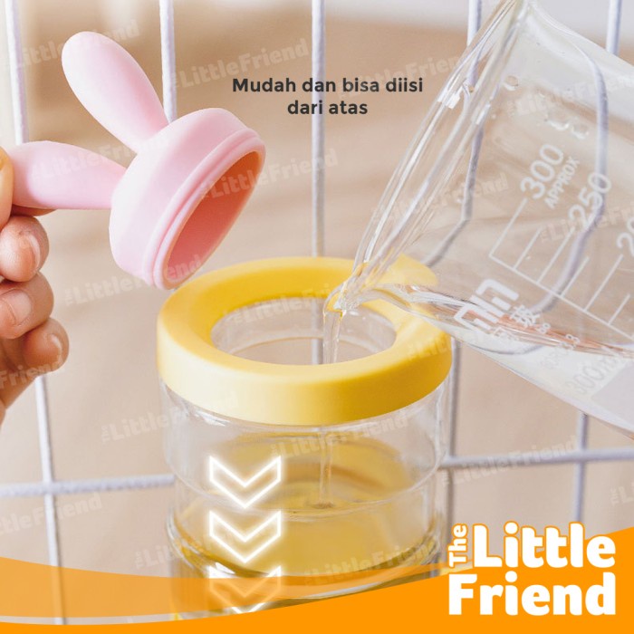 Botol Minum Gantung Kandang Anjing Kucing Hewan Cute Rabbit Ear Design