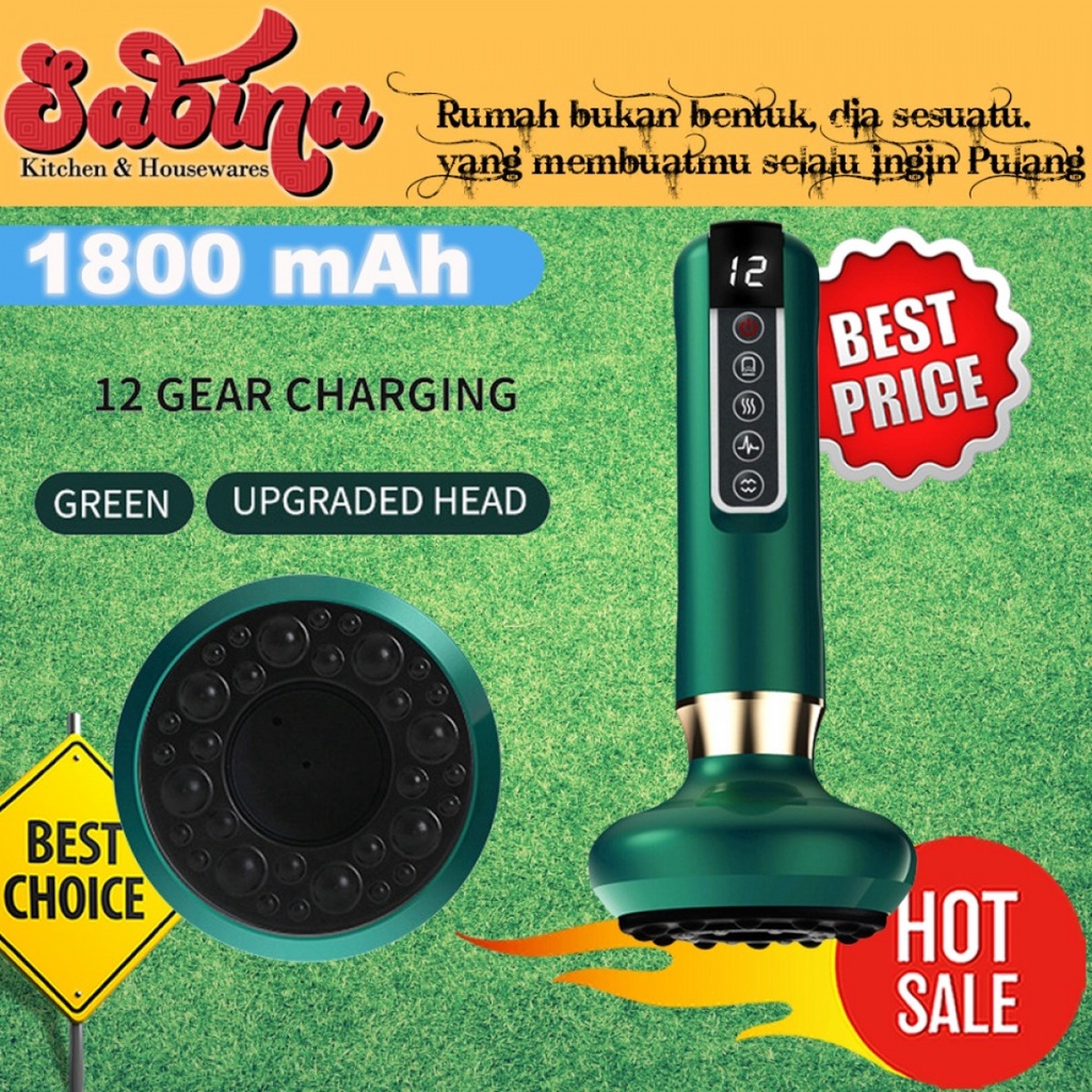 Alat Pijat Elektrik Bekam Cupping Massager Guasha 12 Gears Rechargeable