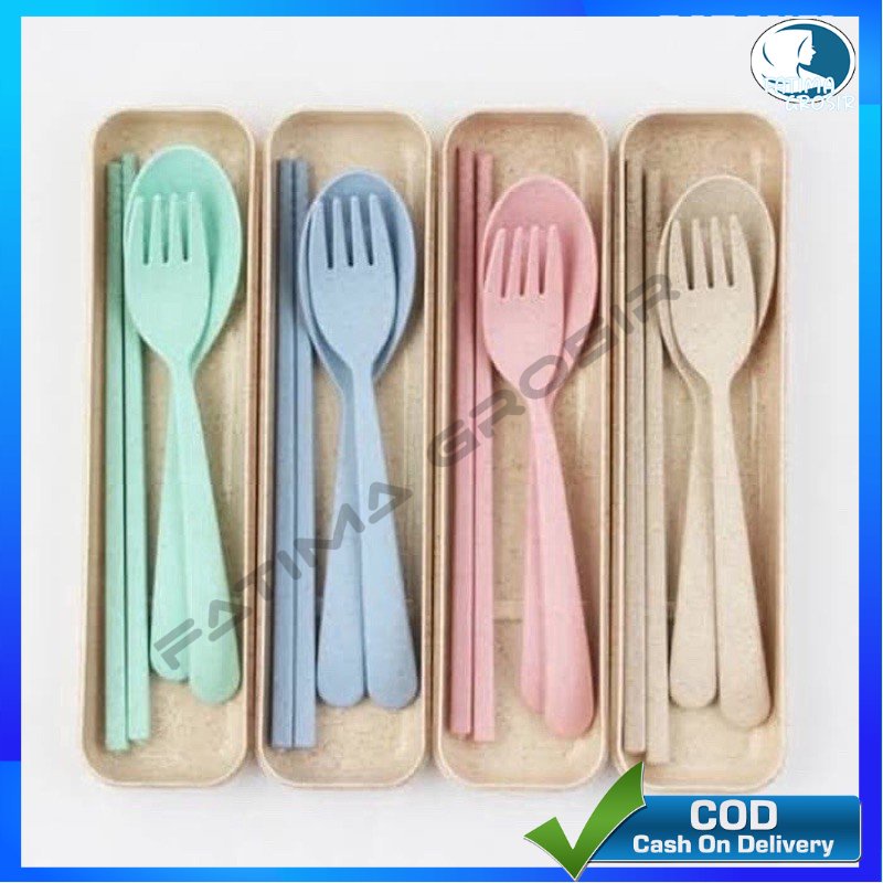 SENDOK GARPU SUMPIT PORTABLE | SENDOK SET JERAMI | FATIMA GROSIR SOLO