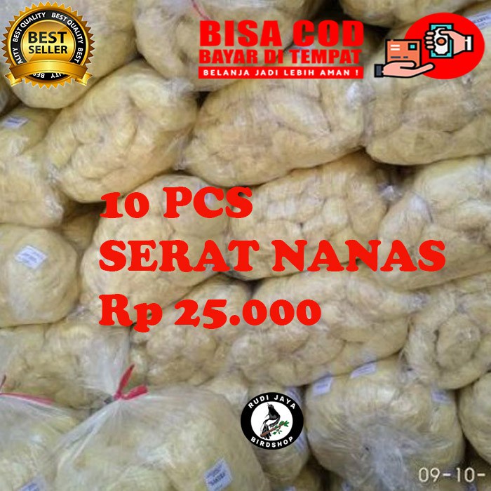 JUAL SERAT NANAS 10 SARANG BURUNG BREEDING TEMPAT BERTELUR BURUNG KENARI LOVEBIRD CIBLEK NYAMAN