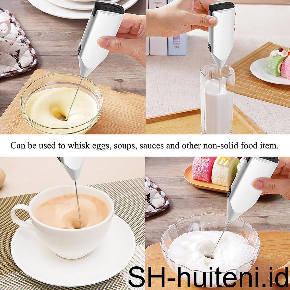 Blender Susu Perlengkapan Dapur Digenggam Tangan Sederhana Operasi Blending Device Baterai-Operasi Permukaan Halus Egg Frother